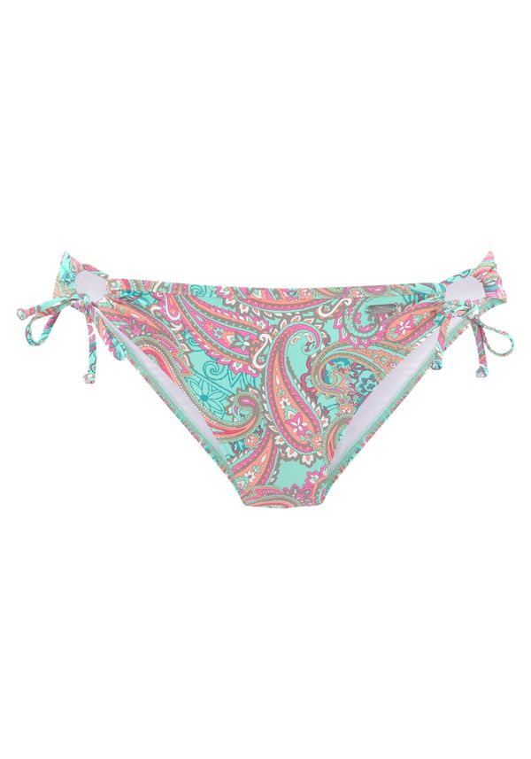 VENICE BEACH VENICE BEACH Bikini hlačke  temno siva / meta / korala / magenta / bela