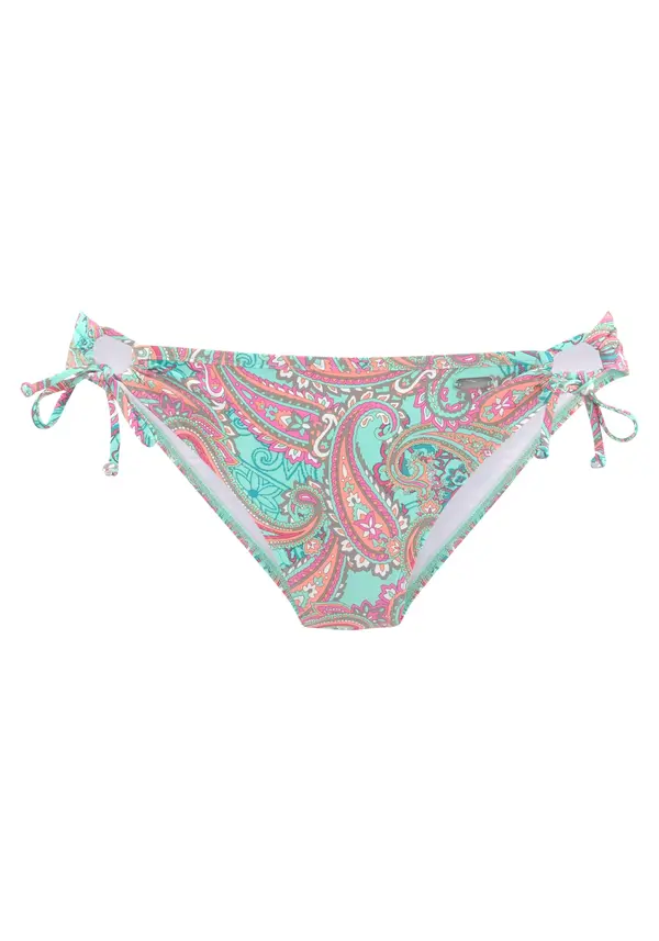 VENICE BEACH VENICE BEACH Bikini hlačke  temno siva / meta / korala / magenta / bela