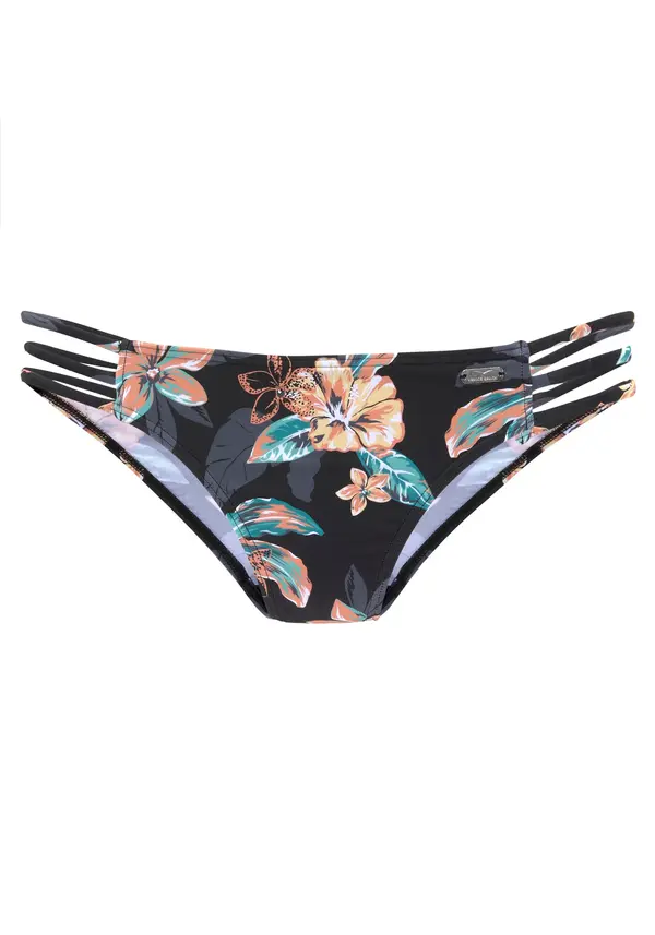 VENICE BEACH VENICE BEACH Bikini hlačke  temno siva / petrol / oranžna / črna