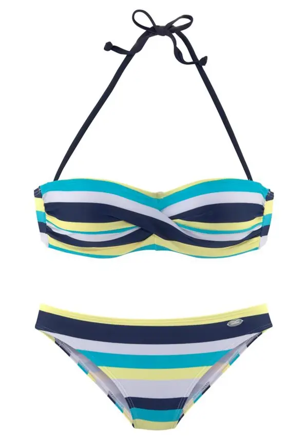 VENICE BEACH VENICE BEACH Bikini  mornarska / svetlo modra / rumena / bela