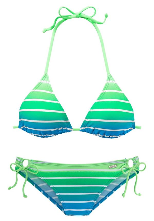 VENICE BEACH VENICE BEACH Bikini  nebeško modra / neonsko zelena / bela