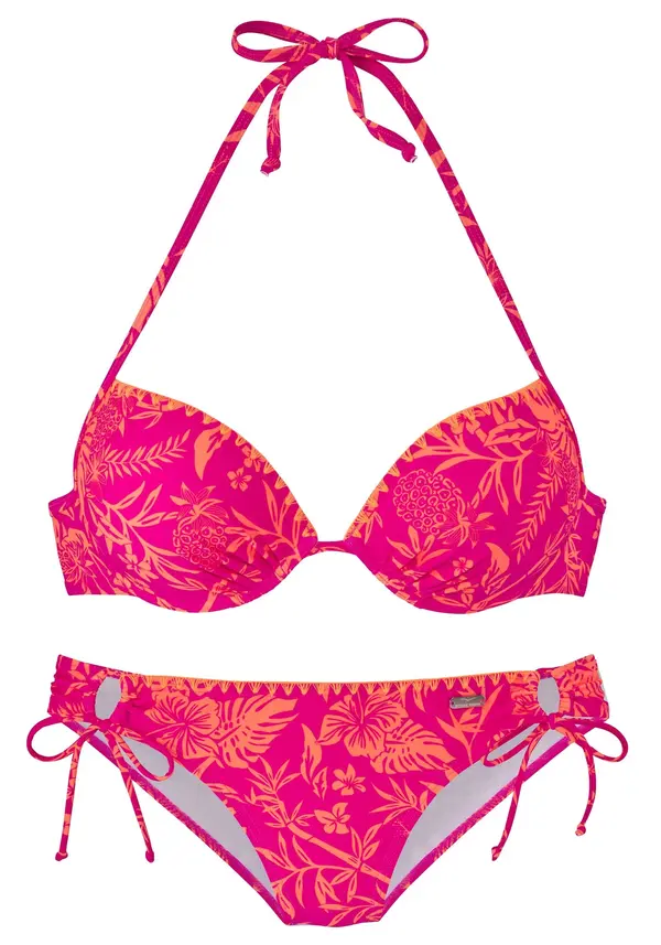 VENICE BEACH VENICE BEACH Bikini  oranžna / fuksija