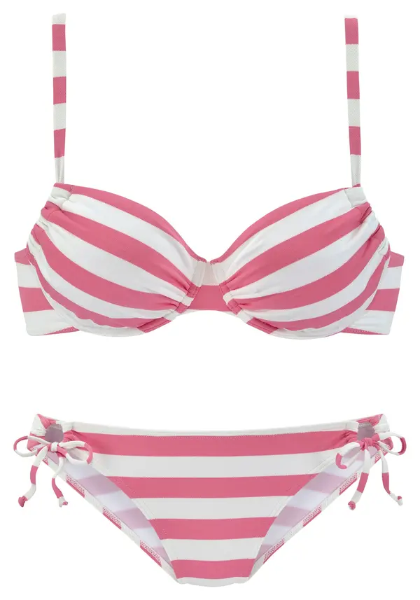 VENICE BEACH VENICE BEACH Bikini  roza / bela
