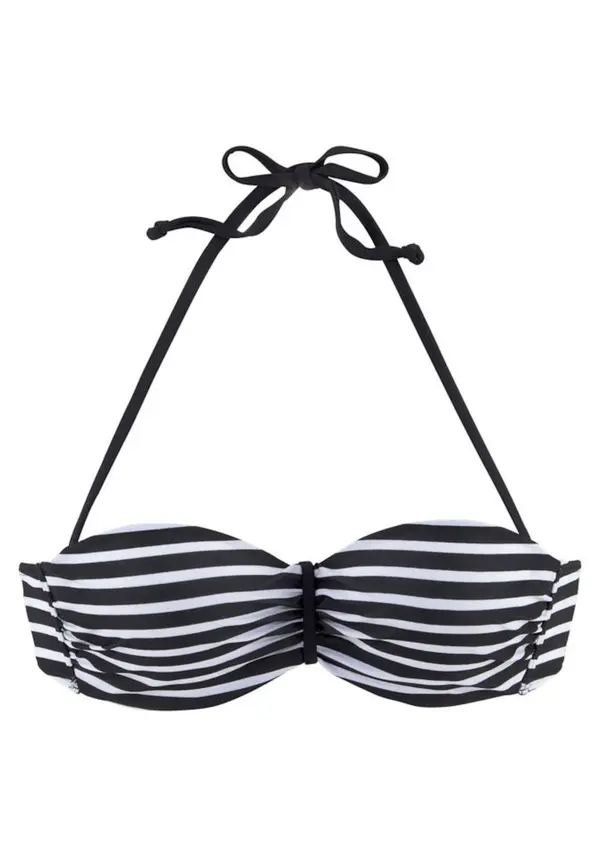 VENICE BEACH VENICE BEACH Bikini zgornji del  črna / bela