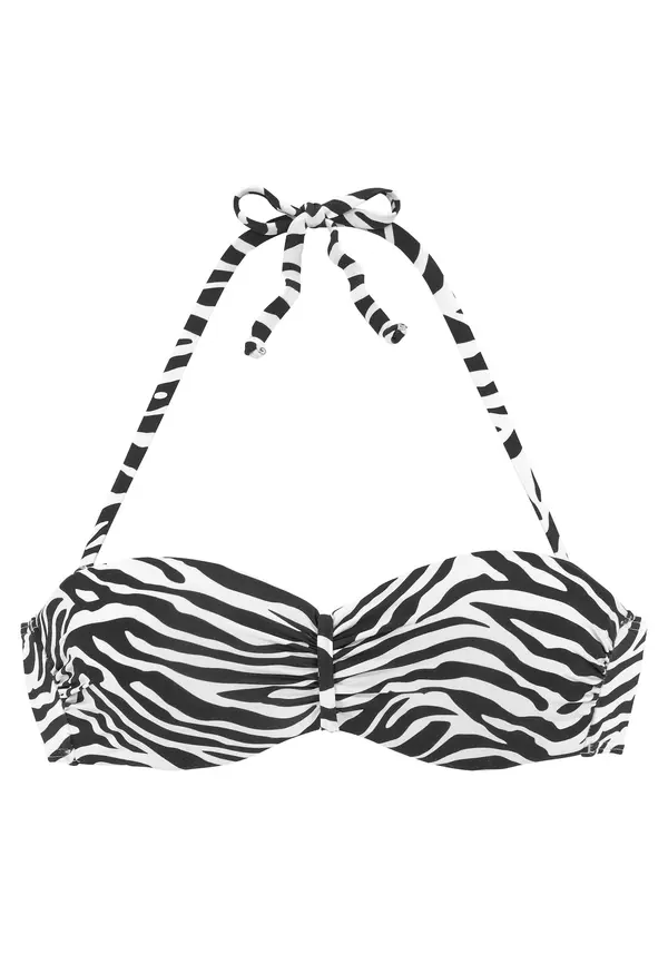 VENICE BEACH VENICE BEACH Bikini zgornji del  črna / bela