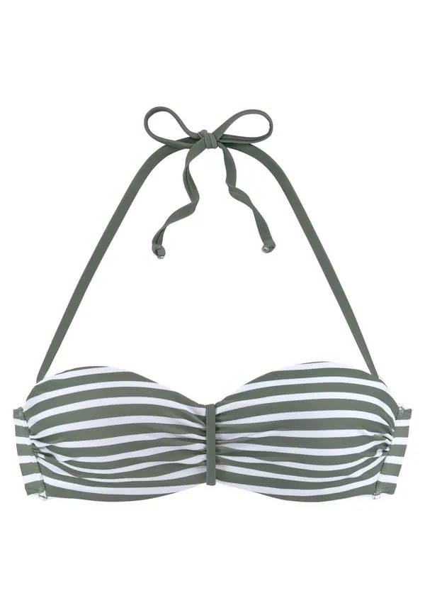 VENICE BEACH VENICE BEACH Bikini zgornji del  kaki / bela