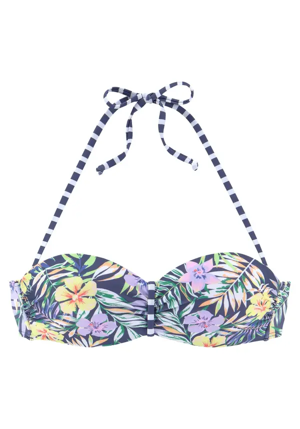 VENICE BEACH VENICE BEACH Bikini zgornji del  marine / svetlo rumena / svetlo zelena / majnica