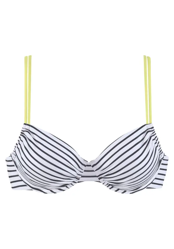 VENICE BEACH VENICE BEACH Bikini zgornji del  rumena / črna / bela