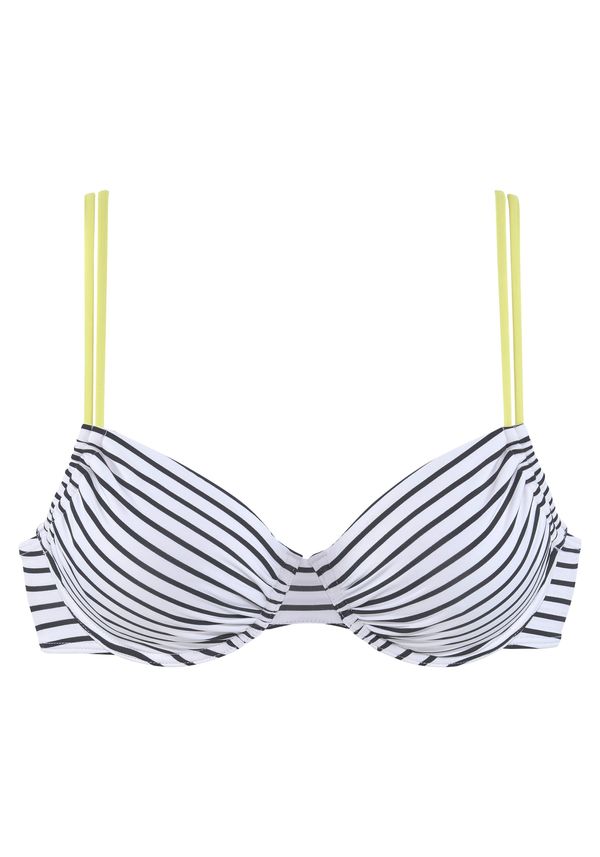 VENICE BEACH VENICE BEACH Bikini zgornji del  rumena / črna / bela