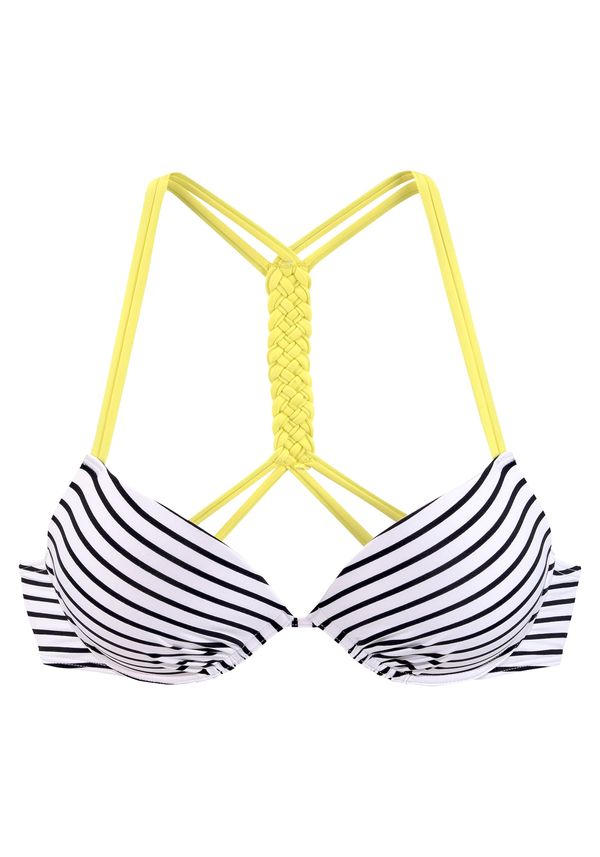 VENICE BEACH VENICE BEACH Bikini zgornji del  rumena / črna / bela