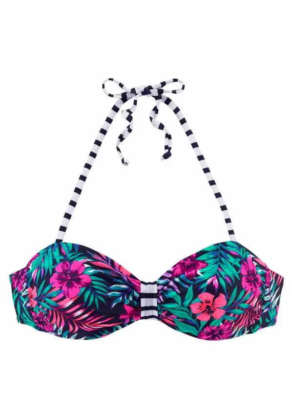 VENICE BEACH VENICE BEACH Bikini zgornji del  temno modra / žad / roza / bela