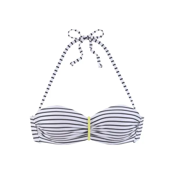 VENICE BEACH VENICE BEACH Bikini zgornji del  temno rumena / črna / bela