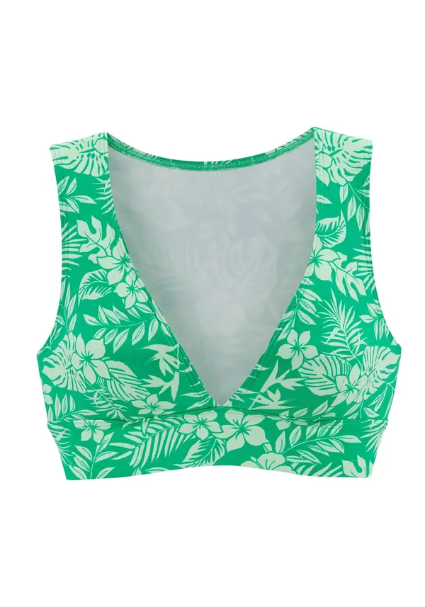 VENICE BEACH VENICE BEACH Bikini zgornji del  zelena / off-bela
