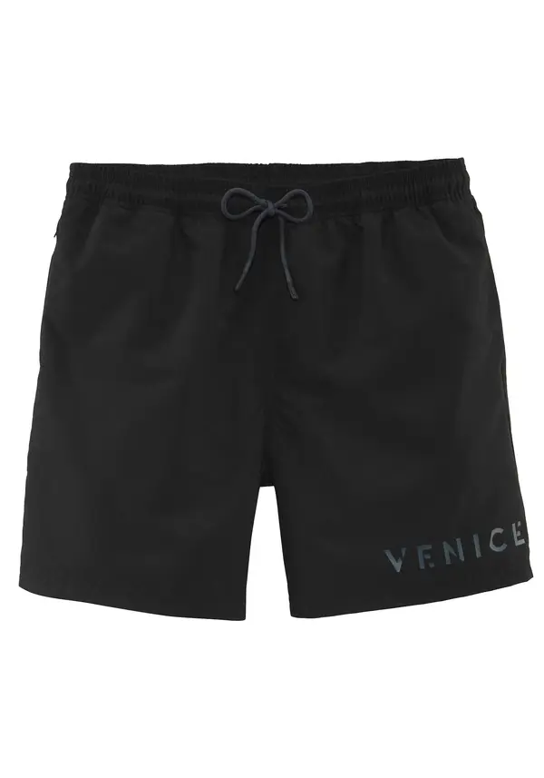 VENICE BEACH VENICE BEACH Kratke kopalne hlače  temno siva / črna