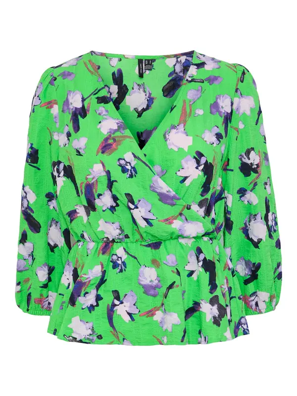 VERO MODA VERO MODA Bluza 'Anja Salina'  zelena / lila / roza / bela