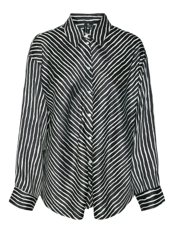 VERO MODA VERO MODA Bluza 'Lillian Mara'  črna / bela