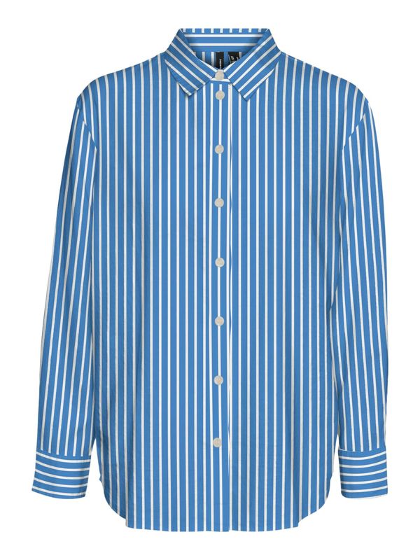 Vero Moda VERO MODA Bluza 'Linn'  modra / off-bela