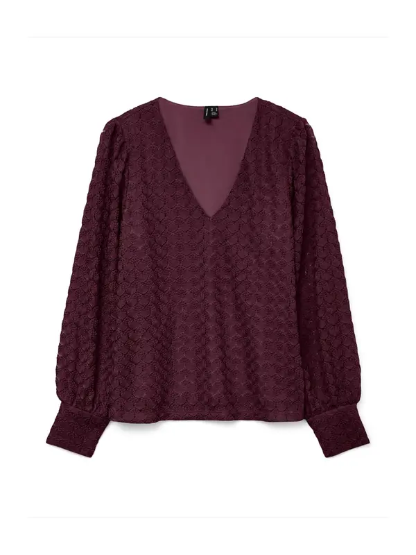 VERO MODA VERO MODA Bluza 'VMBecca'  vinsko rdeča