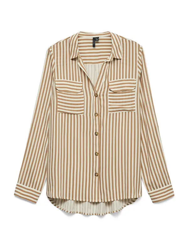 VERO MODA VERO MODA Bluza 'VMBUMPY'  bež / svetlo rjava
