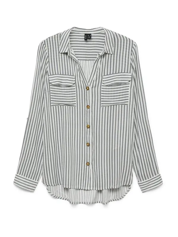 VERO MODA VERO MODA Bluza 'VMBUMPY'  nočno modra / bela