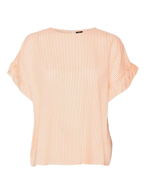 VERO MODA VERO MODA Bluza 'VMBUMPY'  oranžna / bela