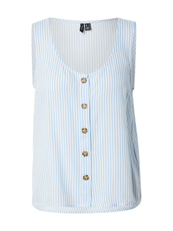 VERO MODA VERO MODA Bluza 'VMBUMPY'  svetlo modra / bela