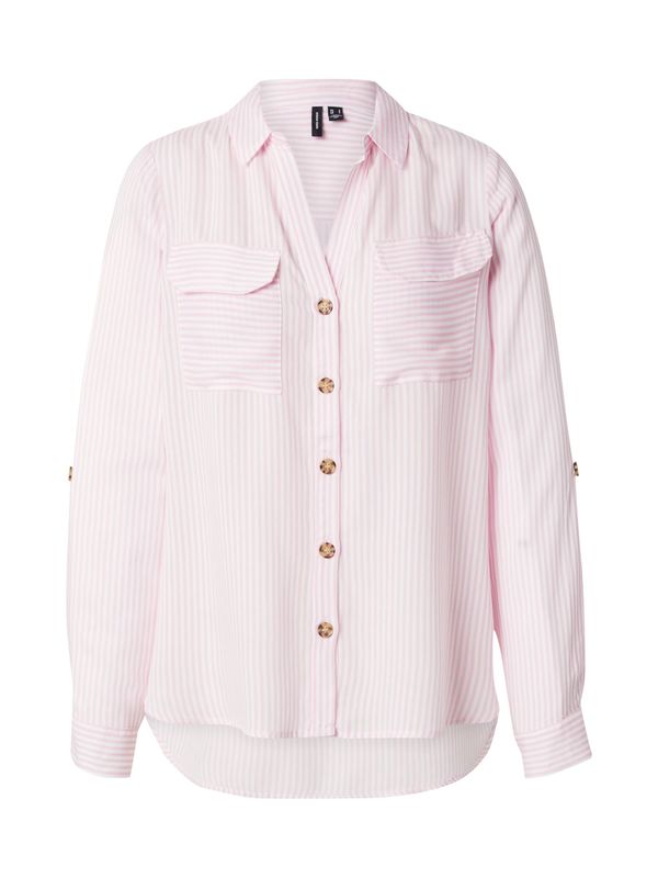 VERO MODA VERO MODA Bluza 'VMBUMPY'  svetlo roza / bela