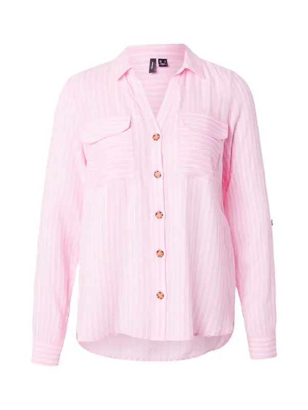 VERO MODA VERO MODA Bluza 'VMBUMPY'  svetlo roza / bela