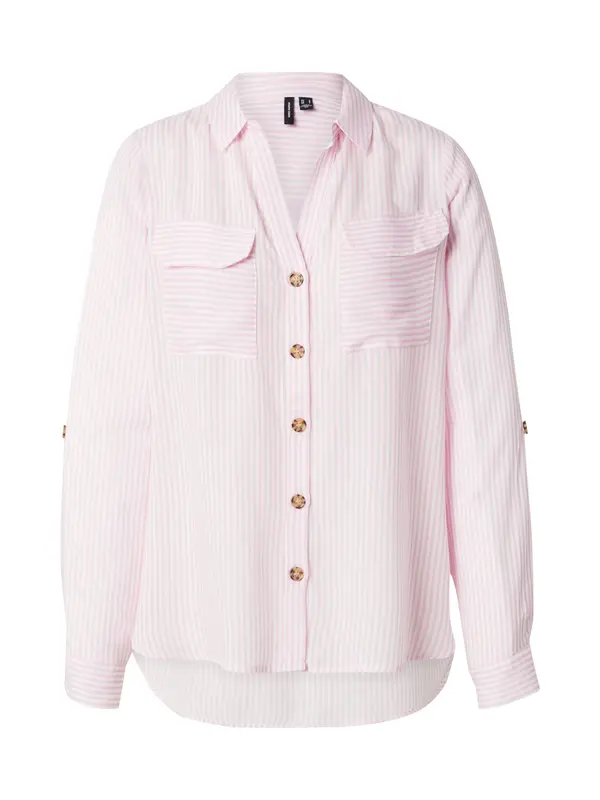 VERO MODA VERO MODA Bluza 'VMBumpy'  svetlo roza / bela
