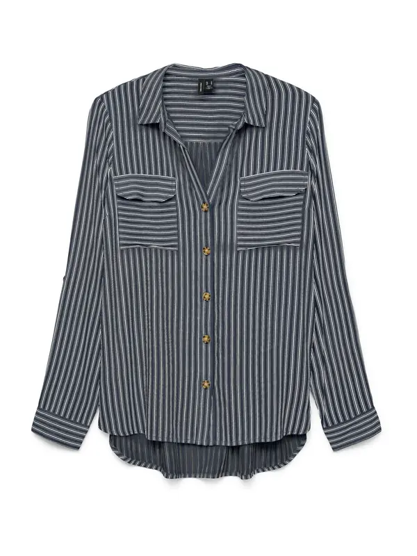 VERO MODA VERO MODA Bluza 'VMBumpy'  temno modra / bela