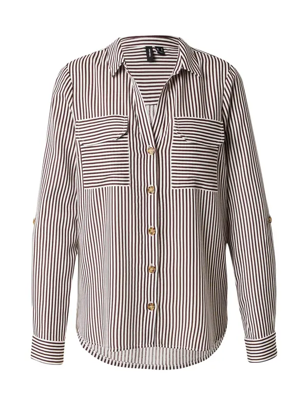 VERO MODA VERO MODA Bluza 'VMBUMPY'  vinsko rdeča / bela