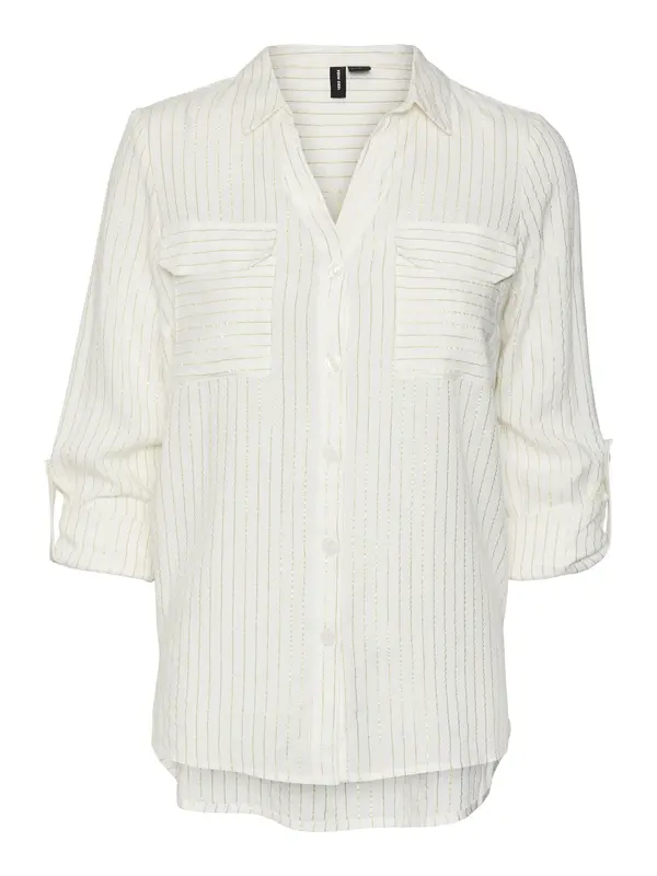 VERO MODA VERO MODA Bluza 'VMBUMPY'  zlata / bela