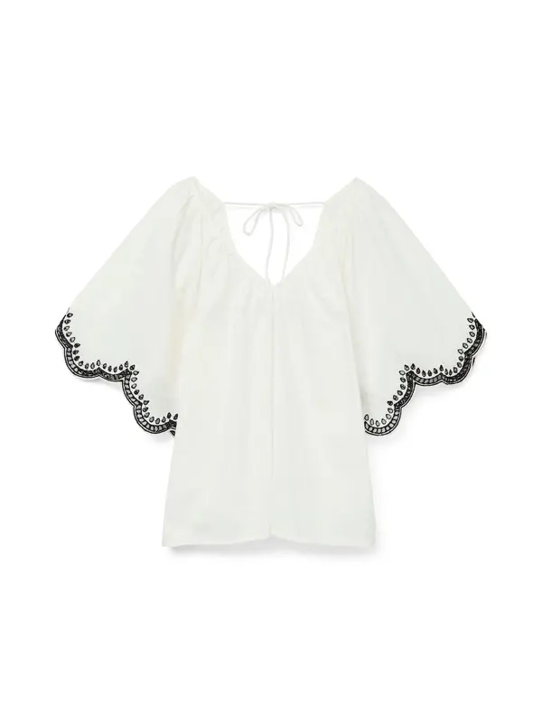 VERO MODA VERO MODA Bluza 'VMDiana'  črna / bela