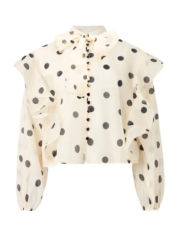 VERO MODA VERO MODA Bluza 'VMDorothy'  črna / bela