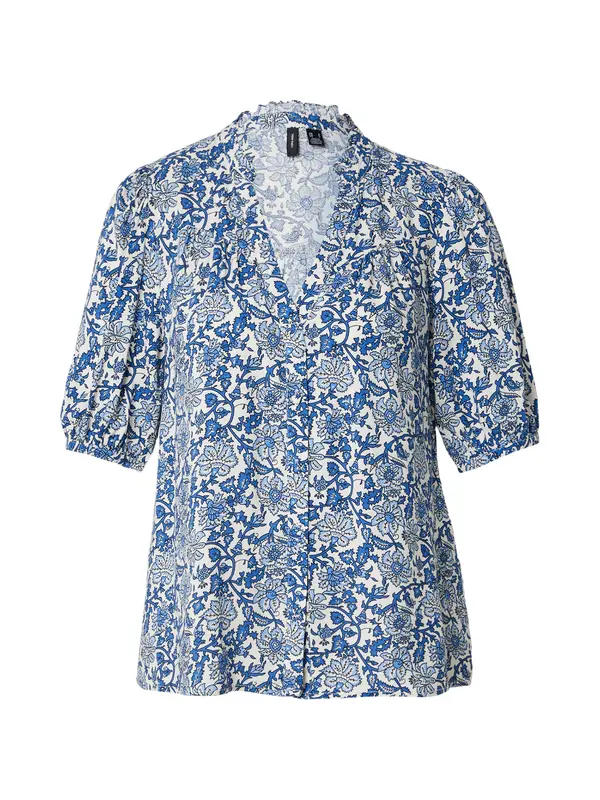 VERO MODA VERO MODA Bluza 'VMEASY JOY'  ecru / modra / svetlo modra
