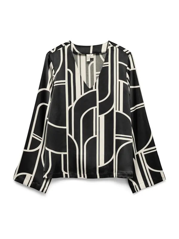 VERO MODA VERO MODA Bluza 'VMHADLEY'  bež / črna