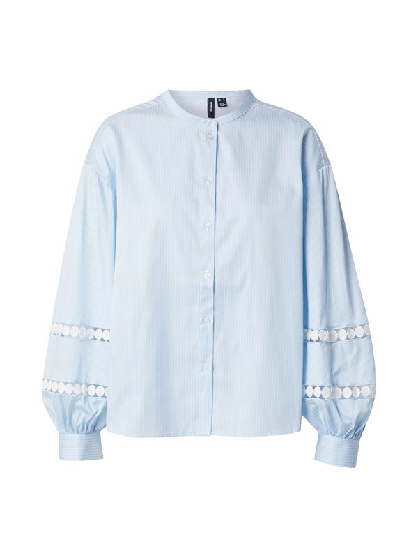 VERO MODA VERO MODA Bluza 'VMJANNI'  svetlo modra / bela