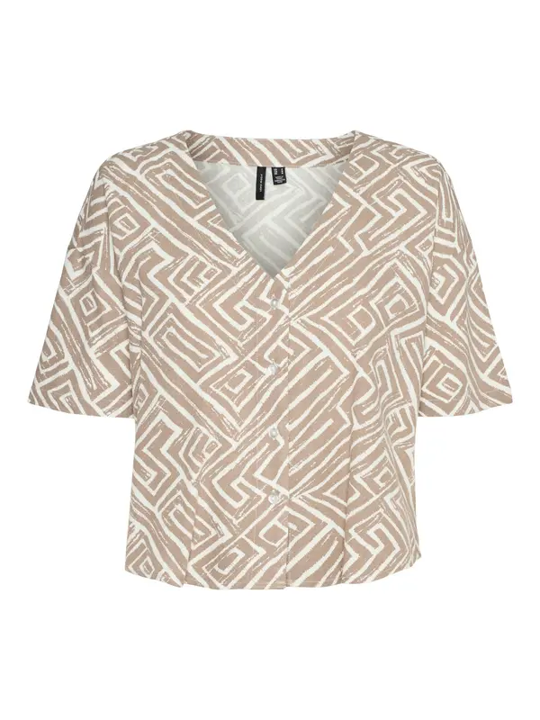 VERO MODA VERO MODA Bluza 'VMJESMILO'  temno bež / bela