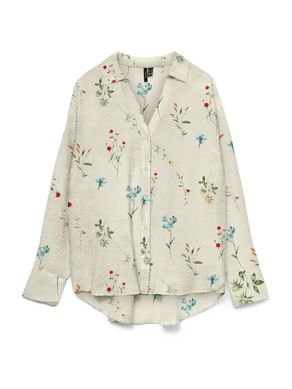 VERO MODA VERO MODA Bluza 'VMJOSIE'  bež / svetlo modra / zelena / rdeča