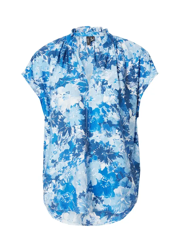 VERO MODA VERO MODA Bluza 'VMMAJA DITA'  azur / svetlo modra / temno modra / off-bela