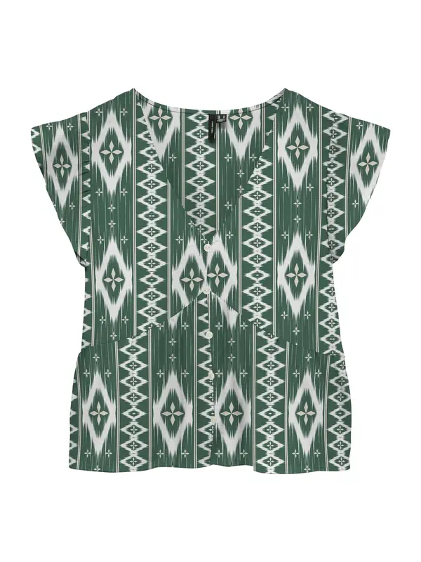 VERO MODA VERO MODA Bluza 'VMMYMILO'  zelena / bela