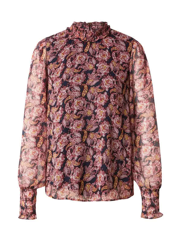 VERO MODA VERO MODA Bluza 'VMSMILLA'  mornarska / oranžna / rdeča / pastelno rdeča