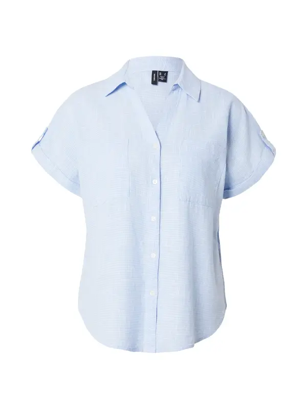 VERO MODA VERO MODA Bluza 'VMThilde'  svetlo modra / bela