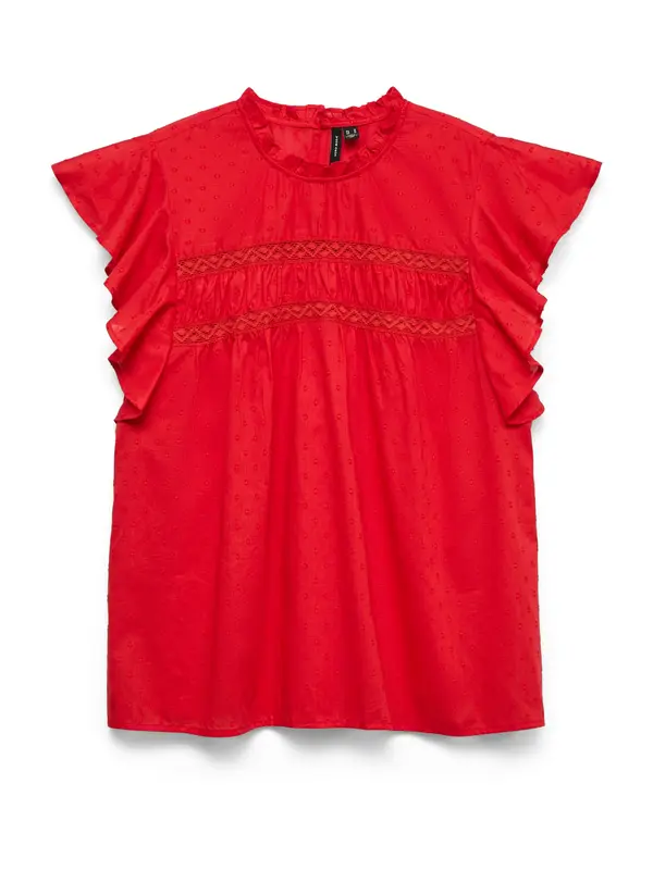 VERO MODA VERO MODA Bluza 'VMTRINE'  krvavo rdeča