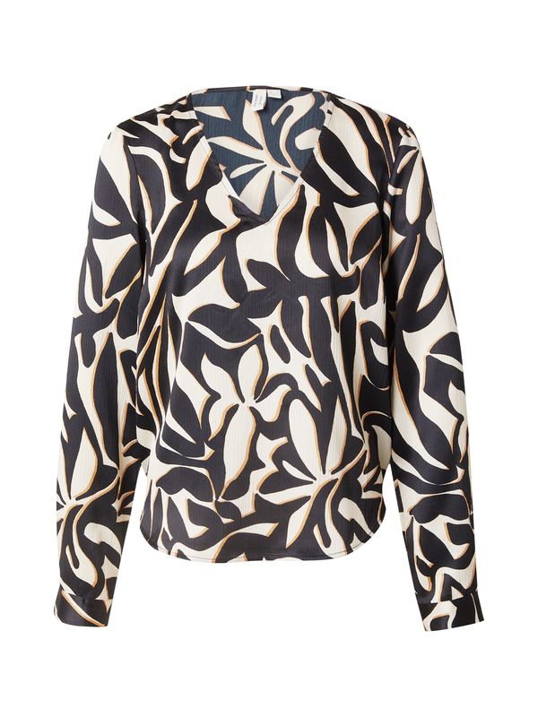 VERO MODA VERO MODA Bluza 'VMVEGA'  bež / svetlo rjava / črna