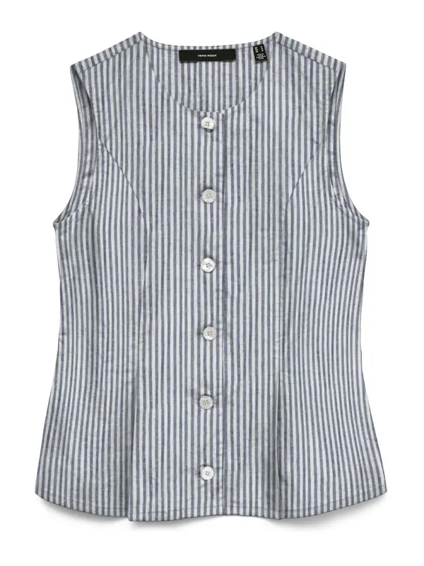 VERO MODA VERO MODA Brezrokavnik 'VMSELMA'  mornarska / bela