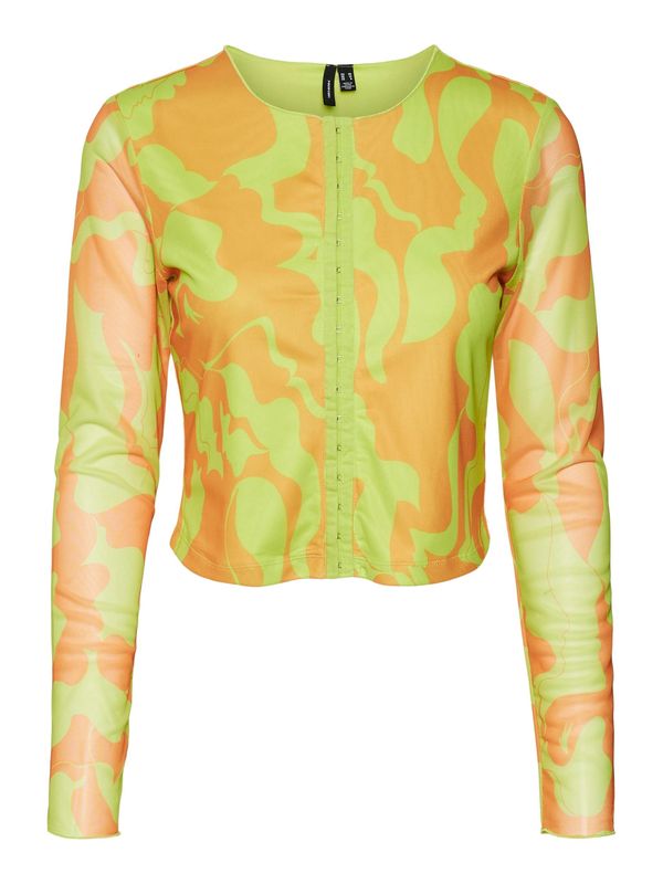 Vero Moda Collab Vero Moda Collab Bluza 'Joann'  limeta / oranžna
