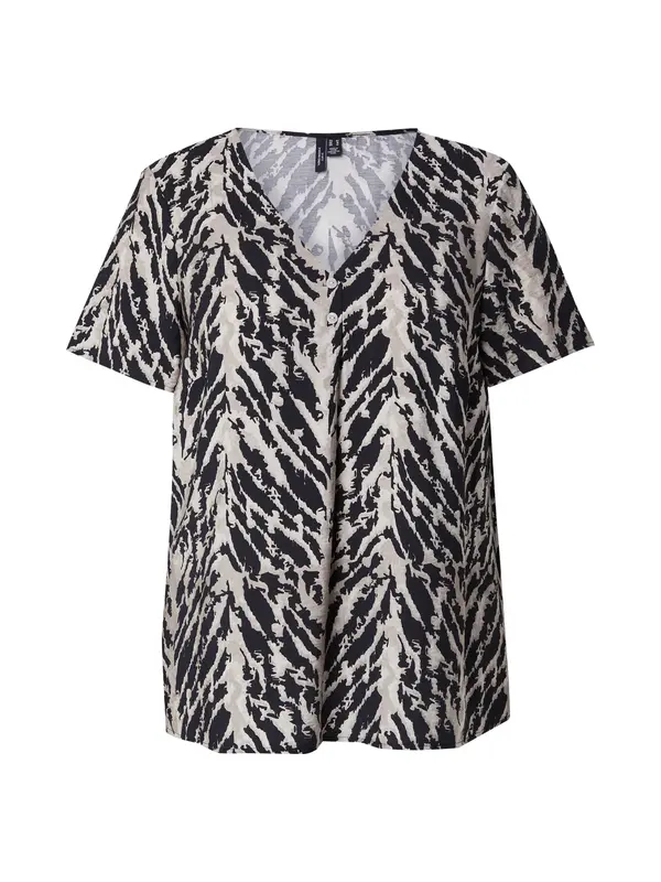 Vero Moda Curve Vero Moda Curve Bluza  kit / črna / naravno bela
