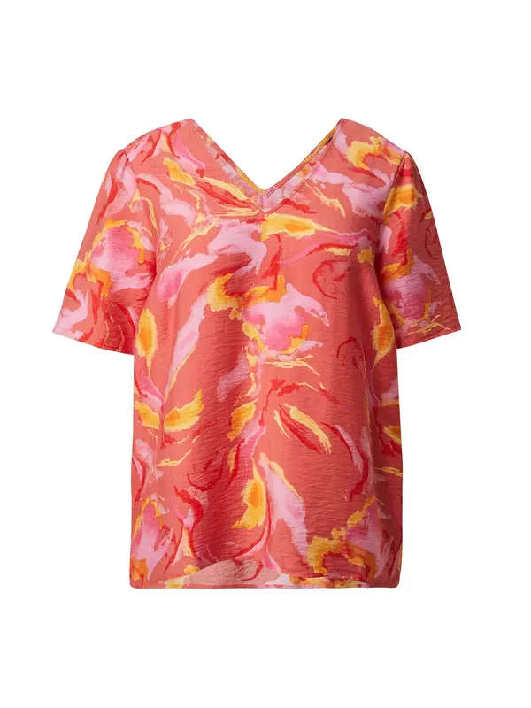 Vero Moda Curve Vero Moda Curve Bluza 'VMCCILLE'  oranžna / korala / ognjeno rdeča