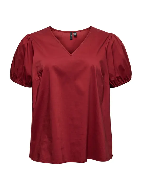 Vero Moda Curve Vero Moda Curve Bluza 'VMCFRIBA'  vinsko rdeča
